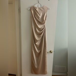 Dessy Group Champagne Gown